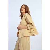Veste droite, zippée