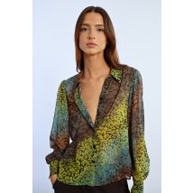Chemise imprimée en transparence