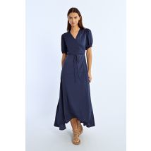 Robe longue, manches ballons