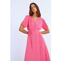 Robe longue, manches ballons