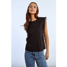 T-shirt à dentelle