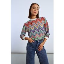 Sweat en maille multico