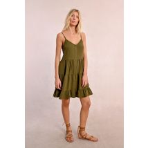 Robe courte à bretelles