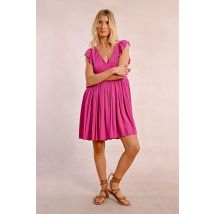 Robe courte plissée
