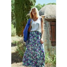 Jupe longue à fleurs