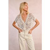 Gilet court en maille