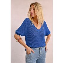 Pull en maille col V