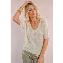 Pull en maille col V