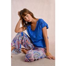 T-shirt ajusté avec détail dentelle
