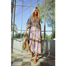 Robe longue à imprimé
