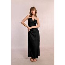 Robe longue asymétrique