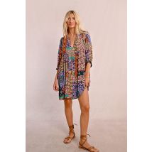 Robe courte, imprimé cachemire