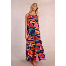 Robe longue à imprimé floral
