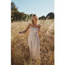 Robe type bustier à smock