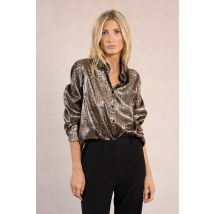 Chemise irisée, imprimé animalier