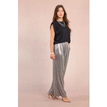 Large pantalon métallisé