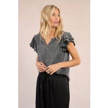 Top en maille lurex et sequins
