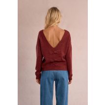 Pull dos nu à sequins