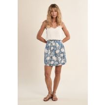 Mini jupe imprimée, en coton
