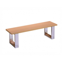 Banc billard table bois clair - Assise bois