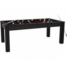Billard Convertible Delhi Noir 6FT