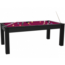 Billard Convertible Delhi Noir 7FT