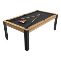 Billard Guillaume convertible Equinox bois clair 7 FT pieds en métal