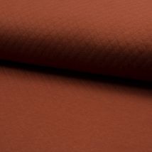 Tissu jersey matelassé marron - Mondial Tissus