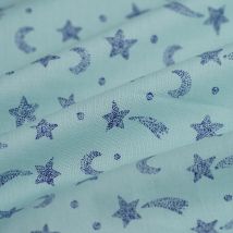Tissu Cretonne bio étoile - MT - Mondial Tissus