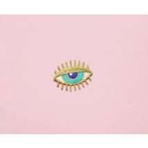 Patch thermocollant gold eye - Malicieuse - Malicieuse - Mondial Tissus