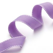 Ruban surpiqué mauve 20 mm - Frou Frou - Mondial Tissus