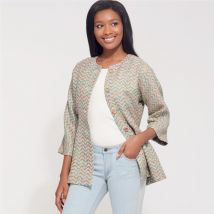 Patron New Look 6607 - gilet pour femme boutonné - Newlook - Mondial Tissus