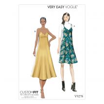 Patron Vogue 9278E5 robe femme à bretelle - du 42 au 50 - Vogue - Mondial Tissus
