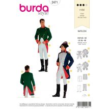 Patron Burda 2471 - déguisement homme Napoléon - Burda - Mondial Tissus
