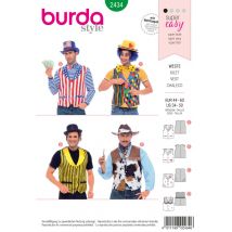 Patron Burda 2434 - déguisement homme gilet - Burda - Mondial Tissus