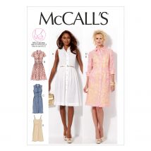 Patron McCall's 6696B5 robes chemises femme 36-44 - McCall's - Mondial Tissus