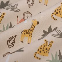 Tissu sergé safari party multicolore - MT - Mondial Tissus