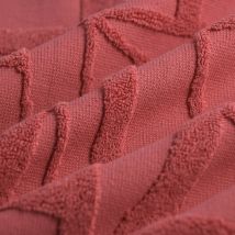 Tissu éponge jacquard ciselé promenade fuchsia Sophie Ferjani - MT - Mondial Tissus