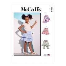 Patron McCall's 8316 - Jupes-short pour enfants 89-119 cm - McCall's - Mondial Tissus