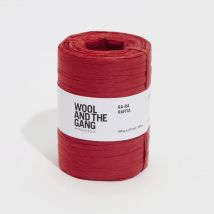 Fil à crocheter Ra Ra Raffia bardot red - Wool and the Gang - Wool and the Gang - Mondial Tissus