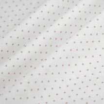 Tissu cretonne petits pois taupe - MT - Mondial Tissus