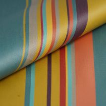 Tissu toile Dralon enduit Calvi miel - MT - Mondial Tissus