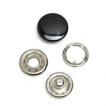 Bouton pression métal 11 mm couleur noir - MT - Mondial Tissus