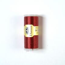 Fil à broder métallisé Diamant rouge - DMC - Mondial Tissus