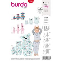 Patron Burda 6303 - Coussin pour enfants - Burda - Mondial Tissus