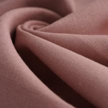 Tissu lin lavé Cordoue vieux rose - MT - Mondial Tissus