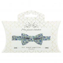 Kit couture nœud papillon Liberty Chamomille bleu - Mondial Tissus