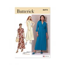 Patron Butterick B6974F5 Femme Robe chemisier du 44 au 52 - Butterick - Mondial Tissus