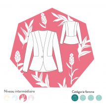 Patron Ginger veste femme du 34 au 48 - Les Patronnes - Les Patronnes - Mondial Tissus