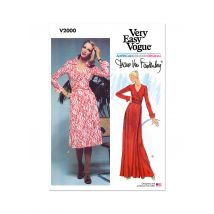 Patron Vogue V2000U5 Femme Robe portefeuille 44 au 52 - Vogue - Mondial Tissus